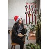NEWLIGHTURE Christmas Card Holder Wall Display Merry Christmas Wooden Hanging