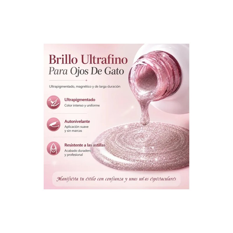 Esmaltes Uñas Gel Uñas Efecto Ojo Gato 3ddoble Iman,6 Uds