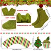 Suhine 24 Pairs Christmas Cupcake Socks Fuzzy Socks for Women