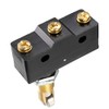 uxcell Z-15GQ21-B 1NO + 1NC Panel Mount Roller Plunger Micro