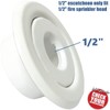Happy Tree (10 Pack) 1/2" IPS Fire Sprinkler Head Escutcheon