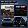 Nilight 32LED Red Blue Emergency Dash Strobe Lights with Controller