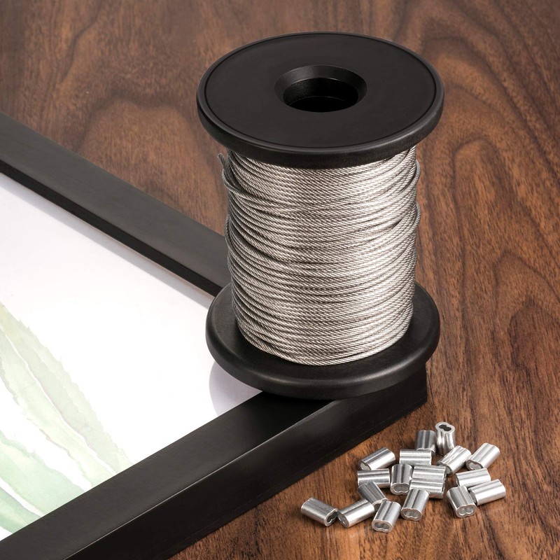 Chengu Vinyl Coated Picture Frame Hanging Wire, Stainless Steel Wire