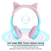 JBUNION Kids Headphones Wireless Children Cat Ear Bluetooth Earphones for