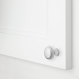 Baldwin 4456.BIN Severin Fayerman 1-1/4 Inch Mushroom Cabinet Knob from The Estate Collection - Non-Lacquered Brass