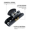 WELROG Alphabet Letter Hair Claw Clips - Acrylic Hair Clips