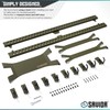 Savior Equipment Horizontal Steel Wall Mount Firearm Rifle Display Rack,