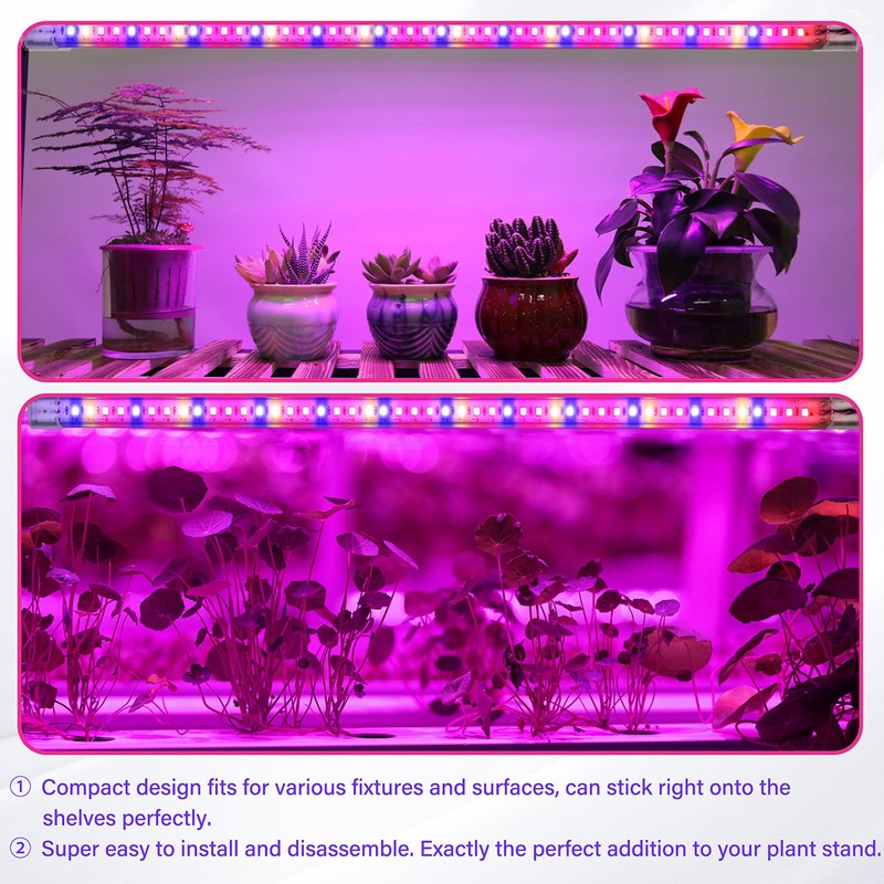 iPower Plant Grow Light Strips 192 LEDs for Indoor Plants,