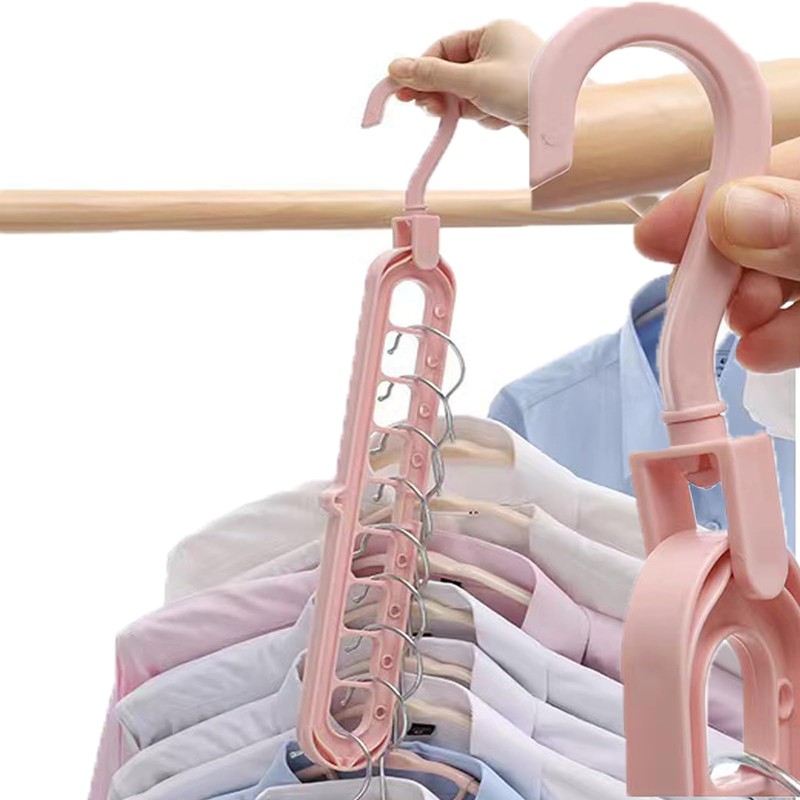 Eruceky 9 in 1 Clothes Hanger, Cascading Clothes Hanger, Multi