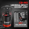 EZARC 21PCS Impact Socket Adapter Set, Includes CR-MO Universal Swivel