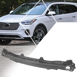 Factory Style Black Fiberglass Rear Impact Bar Bumper Reinforcement Bar Compatible with 17-19 Santa FE XL