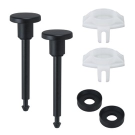 Tub Spout Diverter Repair Kit, Tub Diverter Repair Kit Bathroom Shower Bathtub Leaky Faucet Repair Replacement Parts (Includes 2 x Diverter Valve Stems, 2 x Cup Seals and 2 x Gates,) Black,2 Set