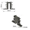 Set of 2 Spacers for DIN Rail / DIN Rail