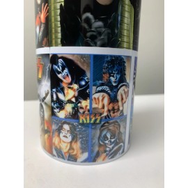 Unbranded Tumbler 20oz Cup Mug w/ Straw Style kiss Band