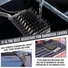 Stainless Steel Grill Brush, Set of 4, Barbecue Cleaning Brush,