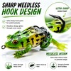 Frog Lures for Bass Fishing, 5 Pack XL & L