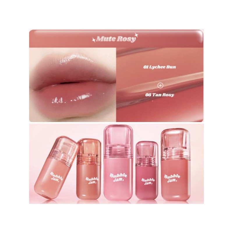 IPKN Bubble Jam Gloss 4.5g [IPKN x SOAL], Color:03 Peony