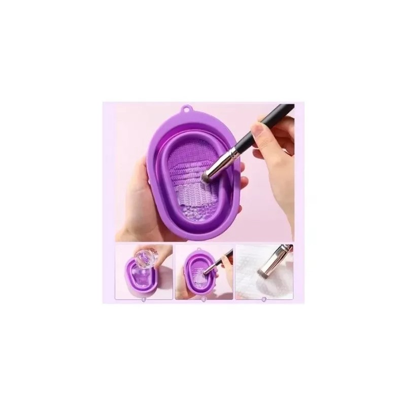 CUPRISHDIKALUR STORE Limpiador Plegable Brochas Maquillaje Limpieza Tapete