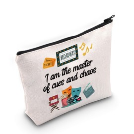 JNIAP Theater Lovers Gift Musical Theater Drama Class Cosmetic Bag Director Gift (I am the master Bag)