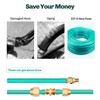 Pronese 2pcs Premium Solid Brass Pneumatics Reusable PU Hose-End Repair