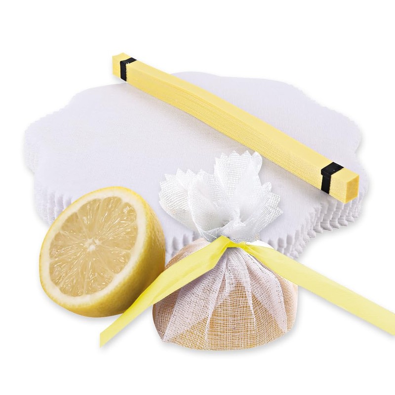 FRANZ MENSCH Hygostar Lemon Wrap Tea Towels, Cotton, Pack of