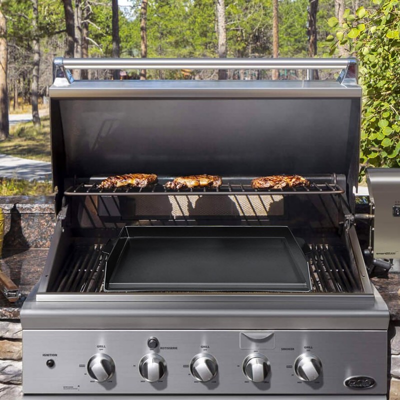 Universal Cast Iron Griddle 23" X 16",Pre-Seasoned Nonstick Coating Stovetop