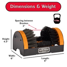 Shoe/Boot Brush & Scrubber - The Original Scrusher Boot & Shoe Cleaner, Weather Resistant Boot Scrubber
