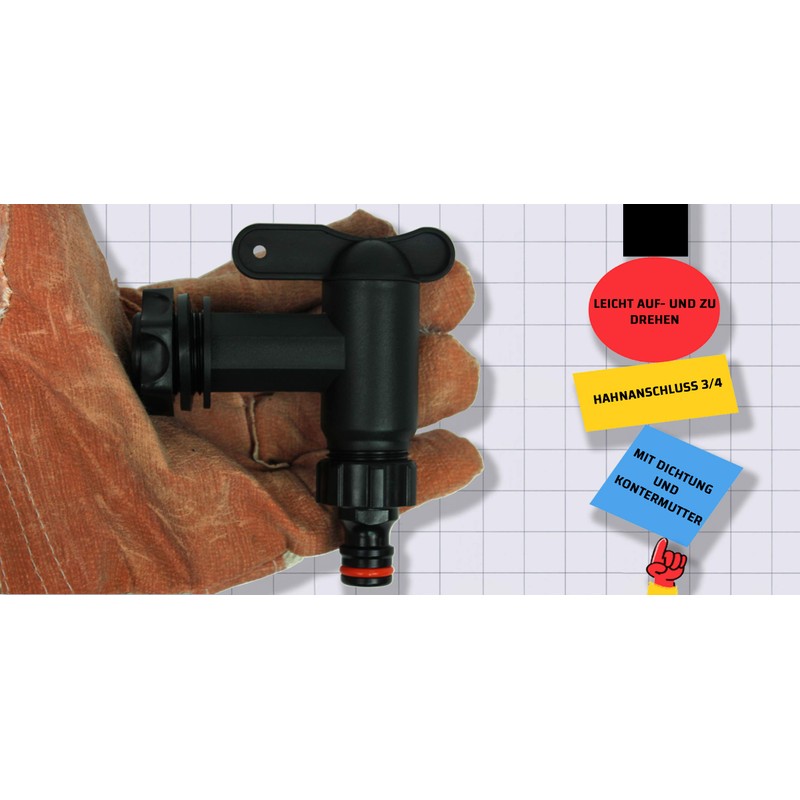 GASMIS Drain Tap for Rain Butt, Plastic Replacement Tap, Tap