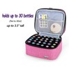 (Double-layer Bag: Fits for 30 bottles, Pink) - Luxja Essential
