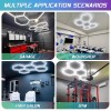 Hexagon Garage Light 6500K LED Hexagon Lights 144W for Warehouse