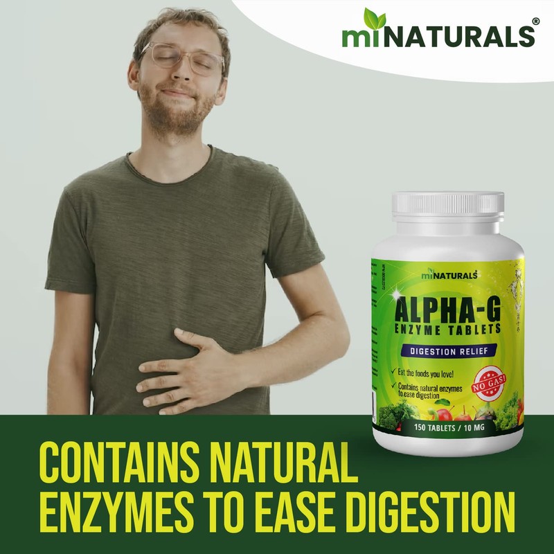 Gas Relief Tablets, Super Digestive Enzyme Supplement for Men, Women