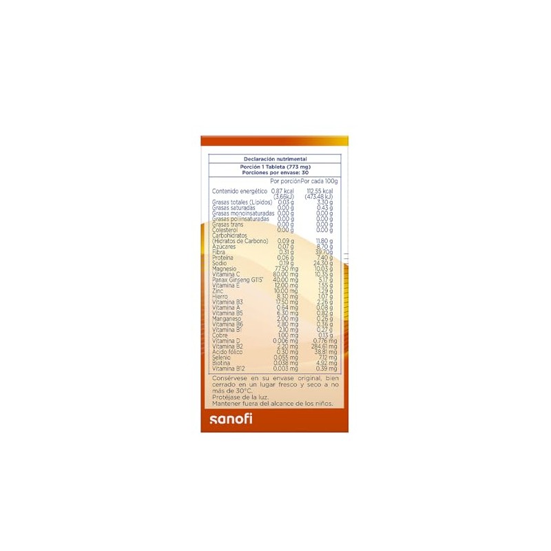 Pharmaton Complete suplemento alimenticio, Gingsen G115+ vitaminas, 30tabs