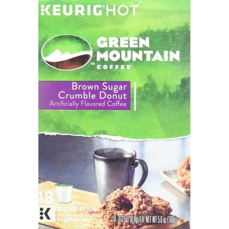 Green Mountain Coffee Brown Sugar Crumble Donut - 18 ct