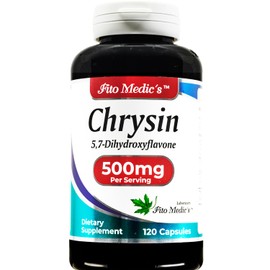 FITO MEDIC'S - Chrysin - 500mg- with - Passion Flower - 120 Capsules, Ultra high Absorption s.