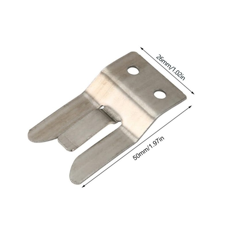 1Pc Silver Metal Mic Holder/Clip Cb Mic Holder- Screw in