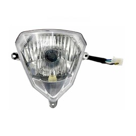 Streetparts24 Front Headlight 12 V Suitable for Beta RR 50 - Headlight Light Lamp with E-Mark - Replacement Headlight for Moped