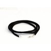 kaguyo 2MM Black Silk Cord Chain Necklace with Sterling Silver