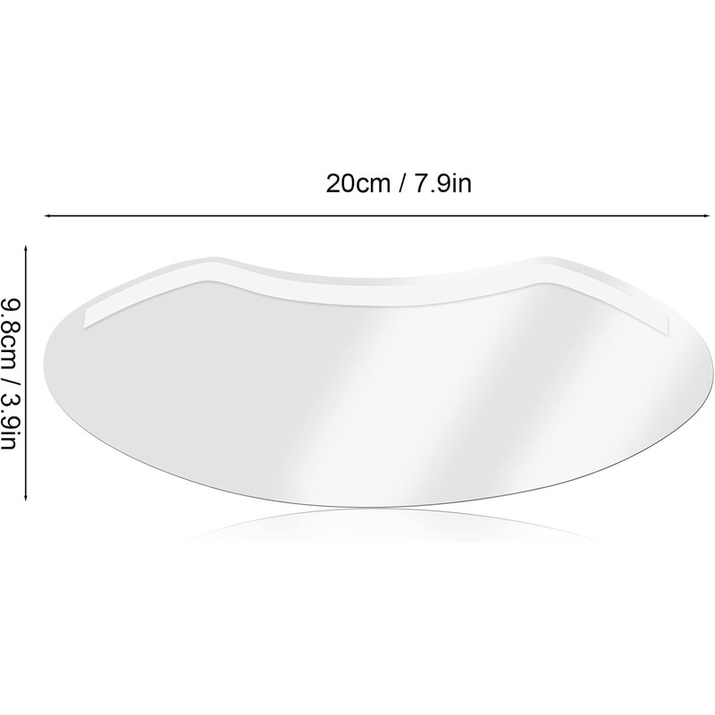 Protector de Ojos Desechable de Plástico, 50Pcs Viseras Faciales Desechables,