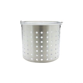TrueCraftware- 16 qt. Aluminum Steamer Basket 9-3/4" x 8-3/8" fits 16 qt. Stock Pot- Steamer Cookware Steamer Basket Insert Steamer Basket Steamer Insert for Veggie Fish Seafood Cooking