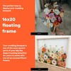 Volakk 16x20 Floating Frame Double Real Glass Frames 12x16 Natural