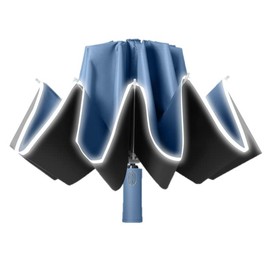 Folding Umbrella, Men's, Folding Umbrella, Women's, Large Size, Fashionable, Large, Large Inverted Umbrella, Protects Against Typhoons, Automatic Open/Close, One-Touch Automatic Open/Close, Reverse