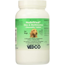 NutriVed Zinc & Methionine Chewable Tablets for Dogs (100 count)