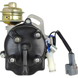 XYZIL Electronic Ignition Distributor DST767 19030-16120 Compatible with Toyota Corolla 4AF L4 1.6L 1587CC DOHC 1988 1989 4 Cyl w/Cap & Rotor TY38