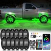 ZONECONA 12Pods RGB LED Rock Lights Kit with APP/RF Remote