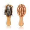 1 Round Bubble Comb and 1 Mini Bubble Comb, Wooden