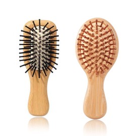 1 Round Bubble Comb and 1 Mini Bubble Comb, Wooden Bubble Comb, Massage Comb, Hair Styling Tools, Household Comb