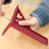 3D Multi-Angle Measuring Ruler, Aluminum Alloy Woodworking Square Protractor, Miter