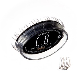 Lashify Curl 8mm Gossamer Eyelash Extensions Refill, Truffle Color, DIY False Lashes for a Natural Look