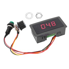 CCM5D PWM Motor Speed Controller 6V 12V 24V Digital Display Motor Step Controller Speed Controller with Rotary Switch, #911