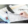 Pacific Arc 6 Inch Stainless Steel Ruler with Inch/Metric Conversion